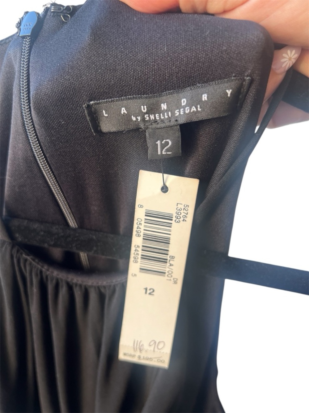 Laundry by Shelli Segal Ruched Black Dress - Picture 4 of 5